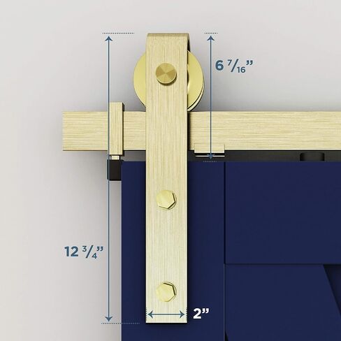 ناشونال هاردوير، 72 بوصة، أسود مطفي N700-005 مجموعة أدوات تصميم باب الحظيرة المنزلق الداخلي قطعة واحدة مع إغلاق ناعم in Kuwait