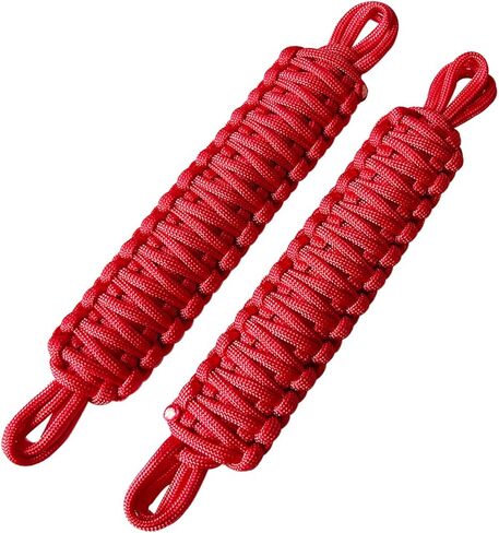 Paracord Door Strap for Jeep,Door Straps for Jeep Wrangelr CJ YJ TJ JK JKU JL,Door Limiting Strap,Hand Woven,Heavy Duty Door Check Strap,Black&Red in Kuwait