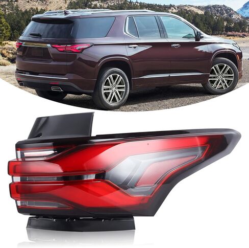 LED Type Outer Tail Light Assembly Compatible with 2022 2023 2024 Chevy Traverse rear lamp Left Driver Side 86785340 85133095 GM2804151 in Saudi Arabia