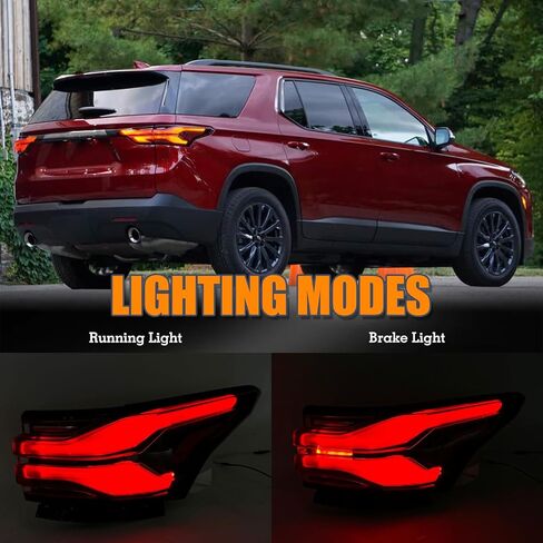 LED Type Outer Tail Light Assembly Compatible with 2022 2023 2024 Chevy Traverse rear lamp Left Driver Side 86785340 85133095 GM2804151 in Saudi Arabia
