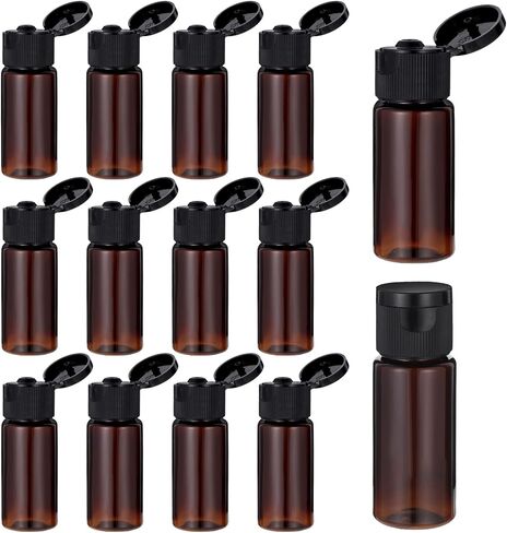 Travel Size Make up Sample Containers, 12 Pieces Leak Proof Liquid Travel Containers 1/2 Oz Containers with Lids Empty Toiletry Bottles Plastic Mini Travel Bottles for Travel Liquid Toiletries in Kuwait