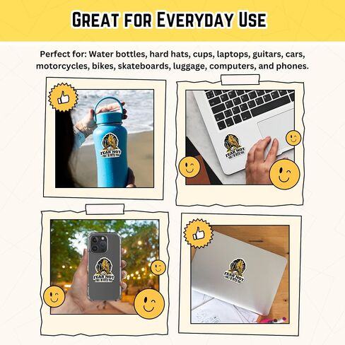 3PCS God is Faithful, Quote Stickers, Waterproof Vinyl Stickers for Water Bottle Laptop Book Kindle Phone Cup, Inspirational Decals for Teens Adults Students in Saudi Arabia
