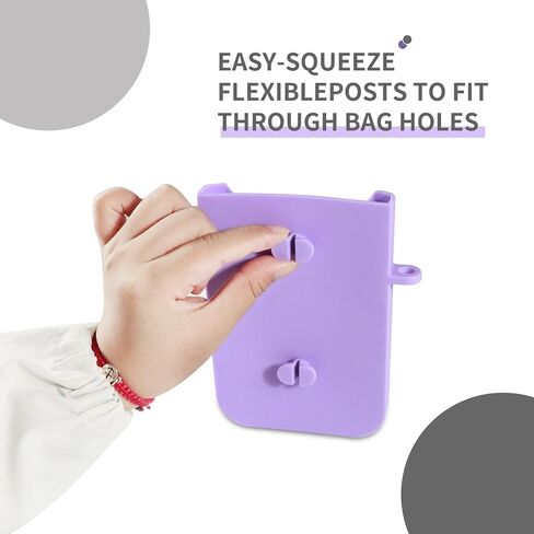 Beach Bag Accessories and Attachment, Phone Holder Compatible, Tote Bag Insert - Purple in Saudi Arabia
