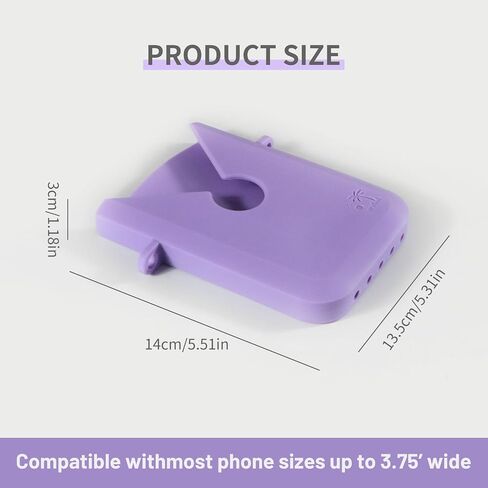 Beach Bag Accessories and Attachment, Phone Holder Compatible, Tote Bag Insert - Purple in Saudi Arabia