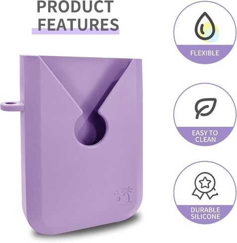 Beach Bag Accessories and Attachment, Phone Holder Compatible, Tote Bag Insert - Purple in Saudi Arabia