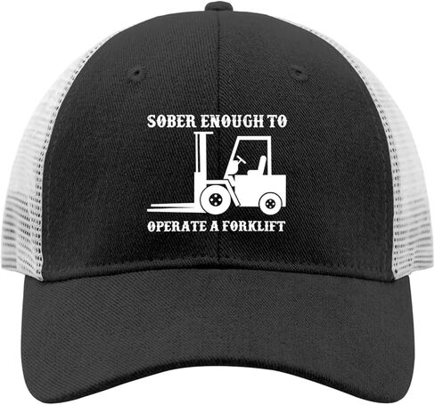 Sober Enough to Operate A Forklift Hat Trucker Hat Men Vintage Mesh Hats for Summer in Kuwait