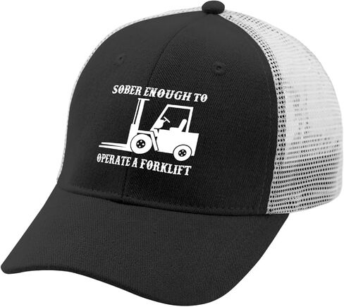 Sober Enough to Operate A Forklift Hat Trucker Hat Men Vintage Mesh Hats for Summer in Kuwait
