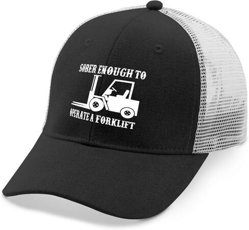 Sober Enough to Operate A Forklift Hat Trucker Hat Men Vintage Mesh Hats for Summer in Kuwait