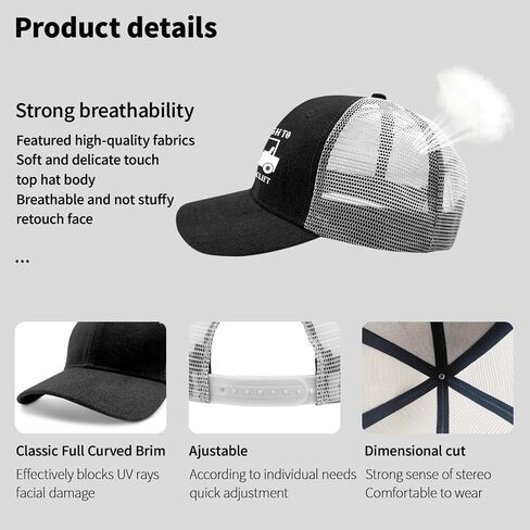 Sober Enough to Operate A Forklift Hat Trucker Hat Men Vintage Mesh Hats for Summer in Kuwait
