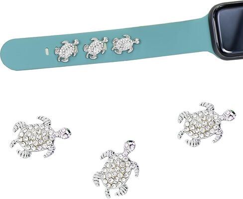 Watch Band Charms for Apple Watch Band for women 38mm 40mm 41mm 42mm 44mm 45mm 49mm,Cute Decorative Rings Loops Charms Studs for iWatch Series 8 7 6 5 4 3 Watch Band Accessories,Smartwatch Bands Charms for Samsung Galaxy watch 5/Pro/4 in Saudi Arabia