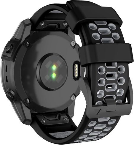OVERSTEP Watch Band for Garmin Fenix 7/Fenix 7 Pro/Fenix 6/Fenix 6 Pro/Fenix 5/Fenix 5 Plus/Fenix 8 Solar/Amoled 47mm, Silicone Sports Strap for Garmin Quickfit 22 Smartwatch in Saudi Arabia