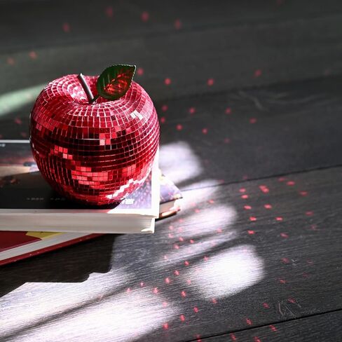 Apple Shaped Disco Ball Decor - Sparkling Mirror Ball Ornament for Weddings, Parties, and Festive Events in Saudi Arabia