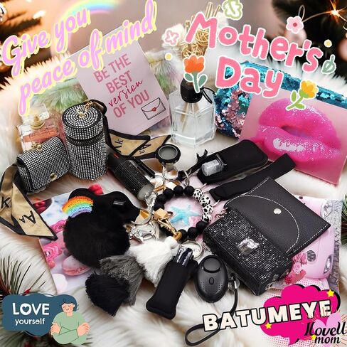 BATUMEYE Gift Set for Woman with Bottle Opener, Card Holder, Wristlet Strap, Whistle, Travel Bottle Holder in Kuwait