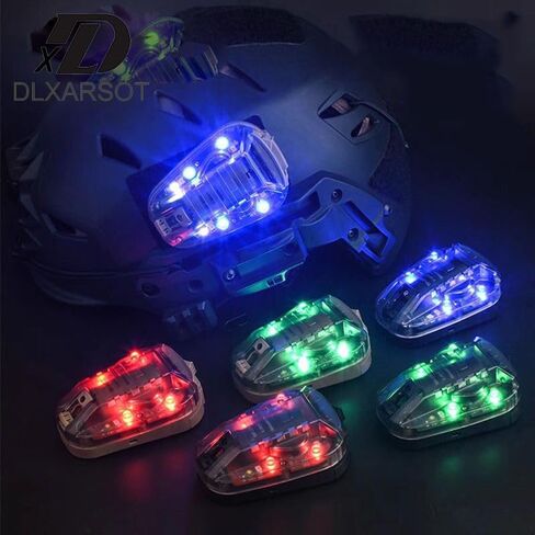 Tactical Helmet Light Signal Light Military IFF Helmet Light Flashlight Survival Signal Light for Outdoor Sports with LED + IR/Strobe in Saudi Arabia