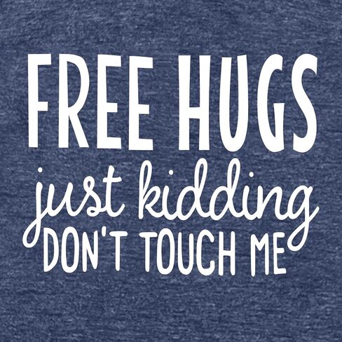 YITAN Women Cute Short Sleeve Tees Free HUGS Graphic T Shirts in Kuwait