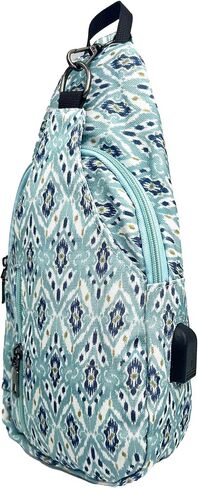 Sonoma antitheft daypack crossbody sling backpack ، USB Charging ، حزمة يوم خفيفة الوزن للسفر ، المشي لمسافات طويلة ، كل يوم ، جنوب غرب الأزتيك العادي in Kuwait