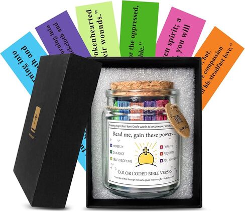 Bible Verse Jar, Read Me When Bible Verses Jar, Bible Verses in a Jar, Glass Scripture Jar, Prayer Jar, Hope Jar, Bible Jar, Christian Gifts for Women, Christmas Gifts, Inspirational Religious Gifts in Saudi Arabia