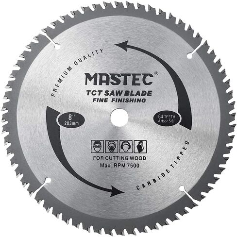 10 Inch Carbide-Tipped Professional Woodworking Saw Blade with 40T ATB Anti Kickback Tooth for Miter Saw and Table Saw and 5/8-Inch Arbor in Saudi Arabia