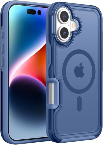 Artsevo Magnetic Magnetic لحالة iPhone 16 Pro Max ، متوافقة مع Magsafe ، حماية من الدرجة العسكرية 360 درجة ، علبة الهاتف غير اللامعة الشفافة ، الوردي الساخن in Kuwait
