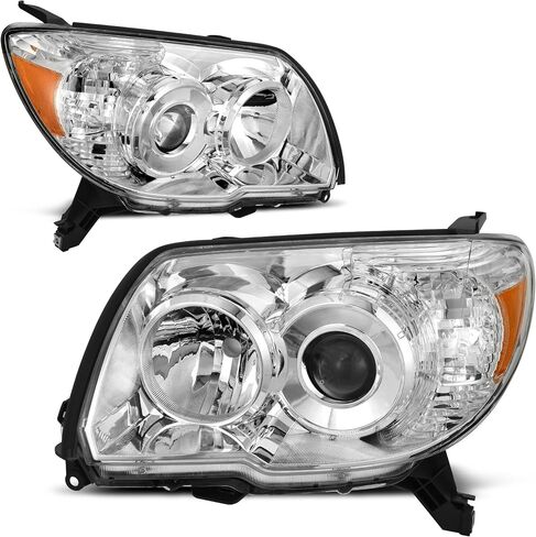 AUTOSAVER88 Headlight Assembly Compatible with 2007 2008 2009 2010 2011 Yaris 07-11 Yaris Base Sedan Headlamp Replacement Pair Black Housing (Not Fit Sport Package/S/ 2-Door Hatchback Models) in Saudi Arabia