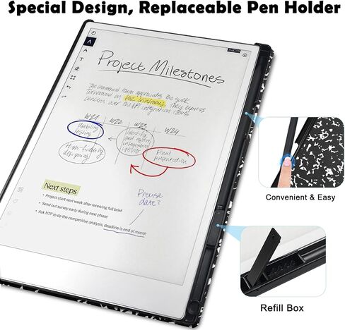 قضية لـ Paper Paper Pro Pro Proper 11.8 "(تم إصدارها في عام 2024) ، غلاف Folio Folio Hard Shell مع حامل قلم مدمج ، مع وظيفة النوم/الاستيقاظ التلقائي. in Kuwait