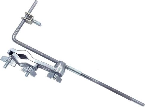 Cowbell Mount L-Rod with Multi-Clamp, 360° Adjustment Drum Set Mounting Clamp with Percussion Mount Rod 9.5mm-12mm, Cowbell Percussion Mounting Bracket for Drum Set Hardware in Saudi Arabia