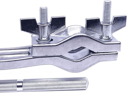Cowbell Mount L-Rod with Multi-Clamp, 360° Adjustment Drum Set Mounting Clamp with Percussion Mount Rod 9.5mm-12mm, Cowbell Percussion Mounting Bracket for Drum Set Hardware in Saudi Arabia