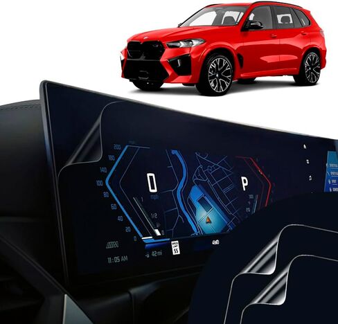 2025 2024 BMW X5 Screen Protector Matte, Anti-Glare, Anti-Fingerprint Clear Protection for Instrument Cluster Infotainment Navigation Display Full Screen Coverage 29.5 Inches in Saudi Arabia