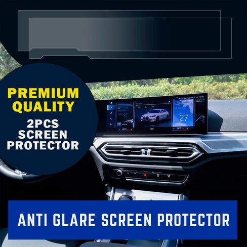 2025 2024 BMW X5 Screen Protector Matte, Anti-Glare, Anti-Fingerprint Clear Protection for Instrument Cluster Infotainment Navigation Display Full Screen Coverage 29.5 Inches in Saudi Arabia