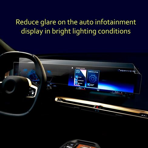 2025 2024 BMW X5 Screen Protector Matte, Anti-Glare, Anti-Fingerprint Clear Protection for Instrument Cluster Infotainment Navigation Display Full Screen Coverage 29.5 Inches in Saudi Arabia
