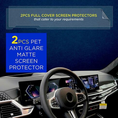2025 2024 BMW X5 Screen Protector Matte, Anti-Glare, Anti-Fingerprint Clear Protection for Instrument Cluster Infotainment Navigation Display Full Screen Coverage 29.5 Inches in Saudi Arabia
