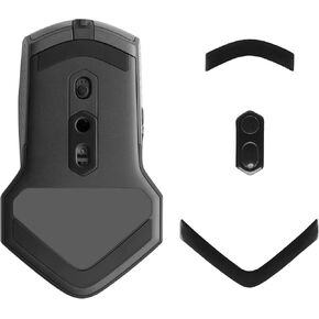 kwmobile Mouse Feet Replacement Compatible with Alienware AW610M / AW510M Computer Mouse Skates Sticker - Black