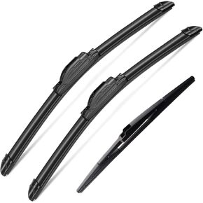 3Pcs Jeep cherokee Windshield Wipers for 2014 2015 2016 2017 2018 2019 2020 2021 2022, Original Equipment Automotive Replacement Windshield Wiper Blades- 26"/18"/14" (Pack of 3) J- HOOK
