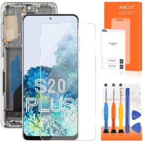 INCELL for Samsung Galaxy S20 Plus Screen Replacement for Samsung S20 Plus 5G LCD Display G985F G986U G986W LCD Digitizer Touch Assembly Repair Parts with Frame(No Fingerprint) (Blue)