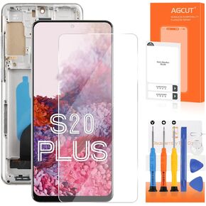 incell for samsung galaxy s20 plus استبدال الشاشة لـ Samsung S20 Plus 5G LCD Display G985F G986U G986W LCD Digitizer Touch Assembly Parts مع إطار (بدون بصمة) (أزرق) in Kuwait