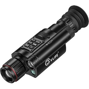 CVLIFE Smart Night Vision Rifle Scope with Class IIA/1MW Laser Rangefinder and Ballistic Calculator, Day/Night Scope with 1080P Video Record and Wi-Fi, Multi-Function High-Definition Scope