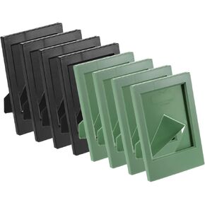 uxcell 10 Pcs Mini Picture Frames 2.4 x 3.6 Inch Rectangle Small Picture Photo Frame Holder for Tabletop Display Photos Landscape Posters Artwork, Multicolor