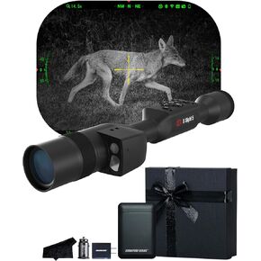 ATN X-Sight 5 LRF Ultra HD 4K+ Smart Day & Night Vision Scope with Built-in Laser Rangefinder and Ballistic Calculator | Dual Stream Video, Recoil Activated Video | Exclusive Signature Series Kit