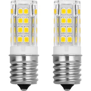 Microwave Light Bulbs Under Hood - Refrigerator/Stove Hood/Oven Light Bulb Replacement - E17 LED 5W Bulb Microwave Oven Light, Natural Warm, 2 Pcs