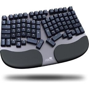 Split Truly Ergonomic CLEAVE Keyboard - Tactile Optical Mechanical Switches better to Cherry MX, Natural Typing, Comfortable Wrist Rest, Customizable Backlight, Strong Aluminum Body, Windows/Mac/Linux