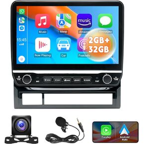 Android 13.0 Double Din Car Stereo - CarPlay Android Auto Audio Multimedia Receiver 10 Inch Touch Screen Car Radio with GPS Bluetooth ＆ Backup Camera for Toyot-a Tacoma 2005-2013