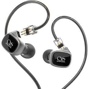 SHANLING MG20 HiFi Wired Earbuds, 3.5mm Plug in-Ear Earphones, DLC Diaphragm Dynamic Unit, Detachable 0.78/2PIN Cable, Ergonomic Design, Audiophile Earphones for Music
