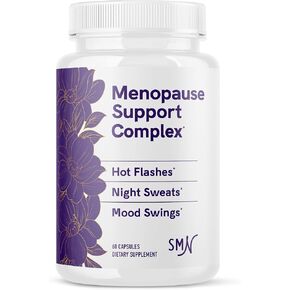 Menopause Support Gummies | Hormone Balance Relief for Hot Flashes, Night Sweats, Mood Swings, & Bloating | with Phytoestrogen Soy Extract, Vitamin D3, PABA, Biotin | Vegetarian, Gluten-Free | 60ct.
