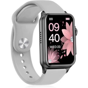 Silicone Watch Bands Compatible with FITVII Nexa 1.57 inch Smart Watch, Soft Sport Replacement Wristband Straps for FITVII Nexa Fitness Tracker Watch for Women Men