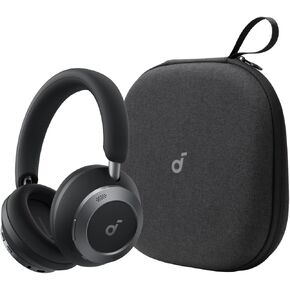 Soundcore Space One Pro by Anker, with Headphones Case, Adaptive Active Noise Cancelling Headphones Driven by 6 Mics, Super Foldable Design, 60H Lossless Audio, Ultra-Fast Charging, Hi-Res Wireless