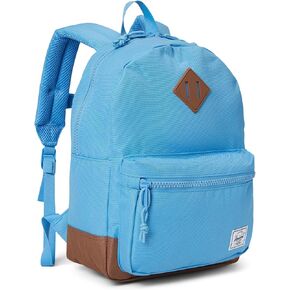 Herschel Supply Co. Unisex Kid's Herschel Heritage Backpack, Azure Blue/Saddle Brown, One Size