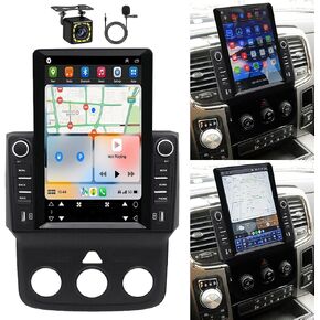 Android 13 Car Radio Stereo Player for Dodge RAM 1500 3500 2013-2019 9.7 Inch LCD Touchscreen Monitor Radio Monitor Maluigation مع Carplay اللاسلكي و Android Auto GPS/WiFi/Bluetooth/AM/FM