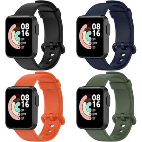 Replacement Smartwatch Bands Compatible with Xiaomi Mi Watch Lite/MiWatch Lite2, Soft Silicone Bands Adjustable Wristband Strap for Redmi Watc-2 Lite Women Men