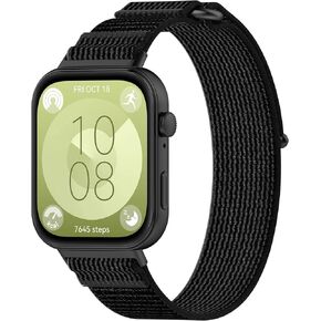 BabyValley Nylon Band Compatible with Huawei Watch Fit 3 Strap, Soft Breathable Adjustable Elastic Sport Strap Replacement Watch Band for Huawei Watch Fit 3 Accessories
