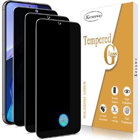 Kesuwe [3 Pack Privacy Screen Protector for Samsung Galaxy S23, Fingerprint Unlock, Anti Spy, Anti Scratch, 9H Hardness, HD Clear, Ultra Resistant, Bubble Free, Case Friendly, Easy Installation